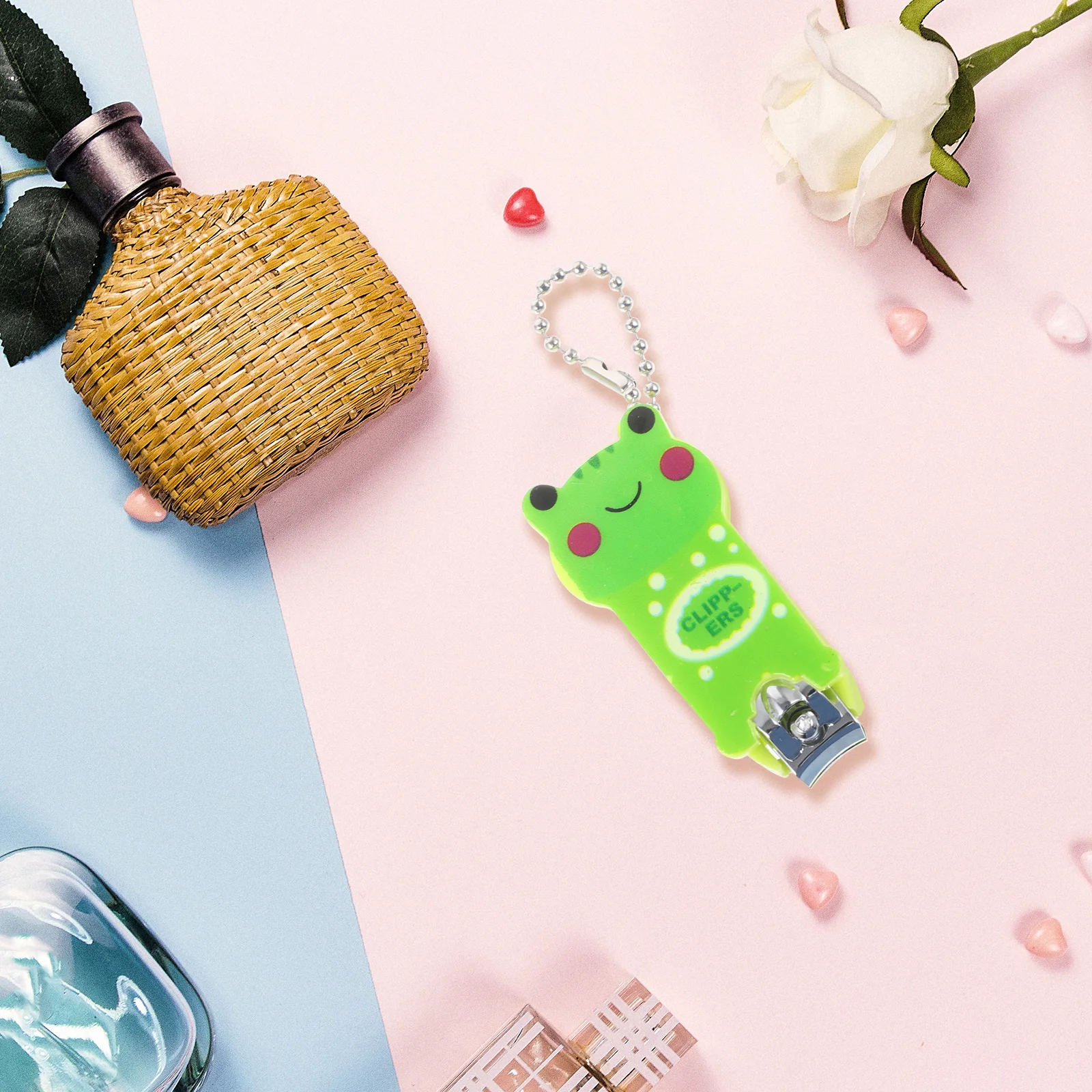 Tagliaunghie Portatile a Forma di Cartone Animato, Piccoli Strumenti per Manicure con Motivi Panda, Gatto, Orso, Colore Casuale, Pratico Tagliaunghie per Bambini e Ragazze