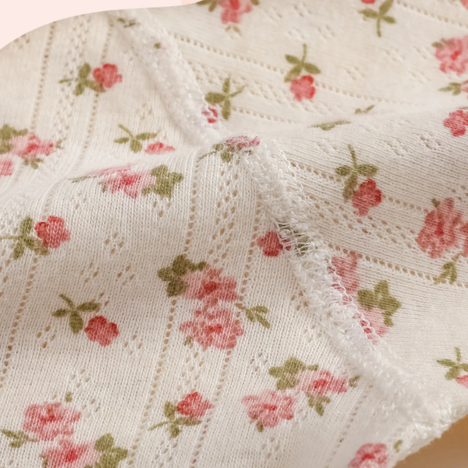 الوليد الطفل بنات القطن رومبير طويلة الأكمام الكشكشة الأزهار المطبوعة بذلة مع مريلة مكشكشة الرضع القادمة المنزل الزي Homewear #6