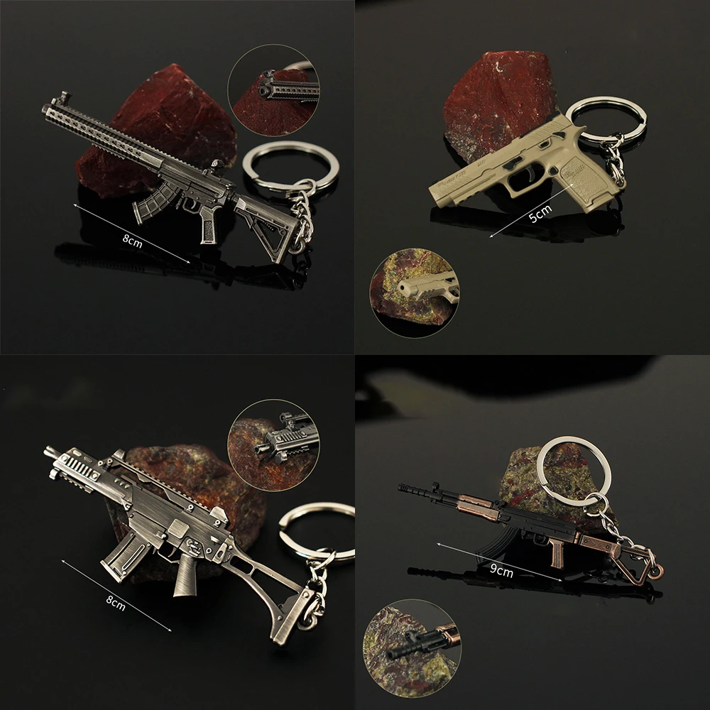 لعبة تأثيري نموذج بندقية صغيرة للجماهير ، سلاح معدني ، المعلقات على ظهره ، حقيبة سلسلة المفاتيح ، ديكور الهالوين ، هدايا عيد الميلاد ، جمع المشجعين #1