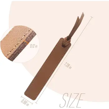 6枚書籤,皮革書籤配皮繩,閱讀禮品,愛書人士的書籤 10 最佳銷售 皮革書籤 - №5