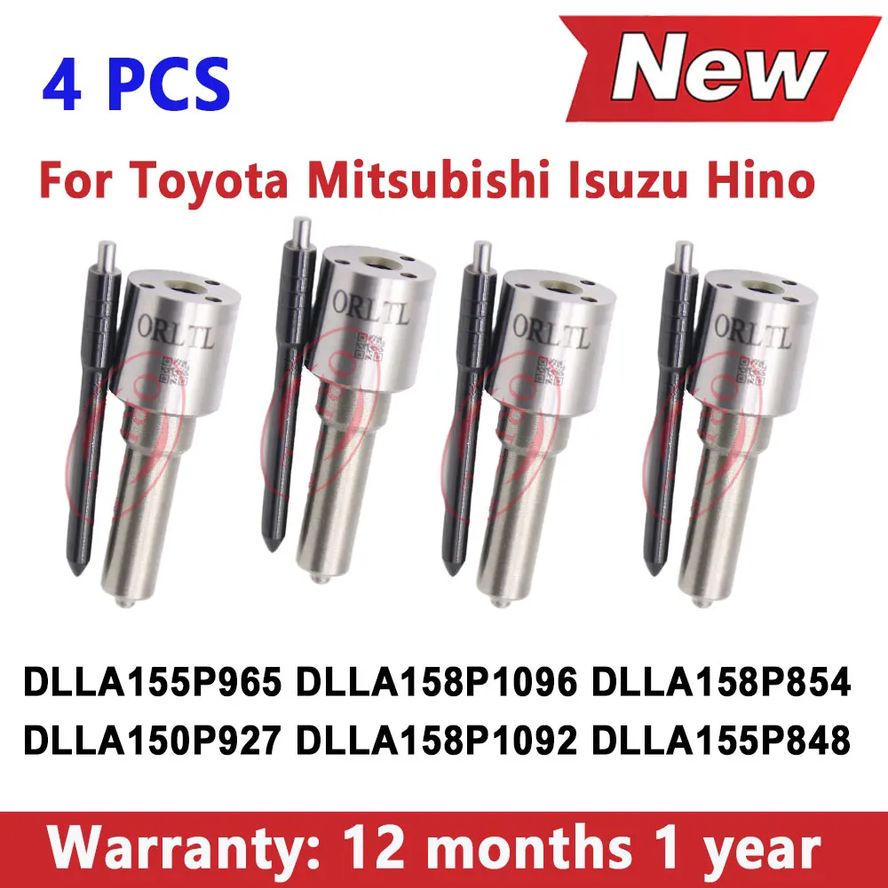 

4 PCS New DLLA155P965 DLLA158P1096 DLLA158P854 DLLA150P927 DLLA158P1092 DLLA155P848 Diesel Injector Nozzle for Denso