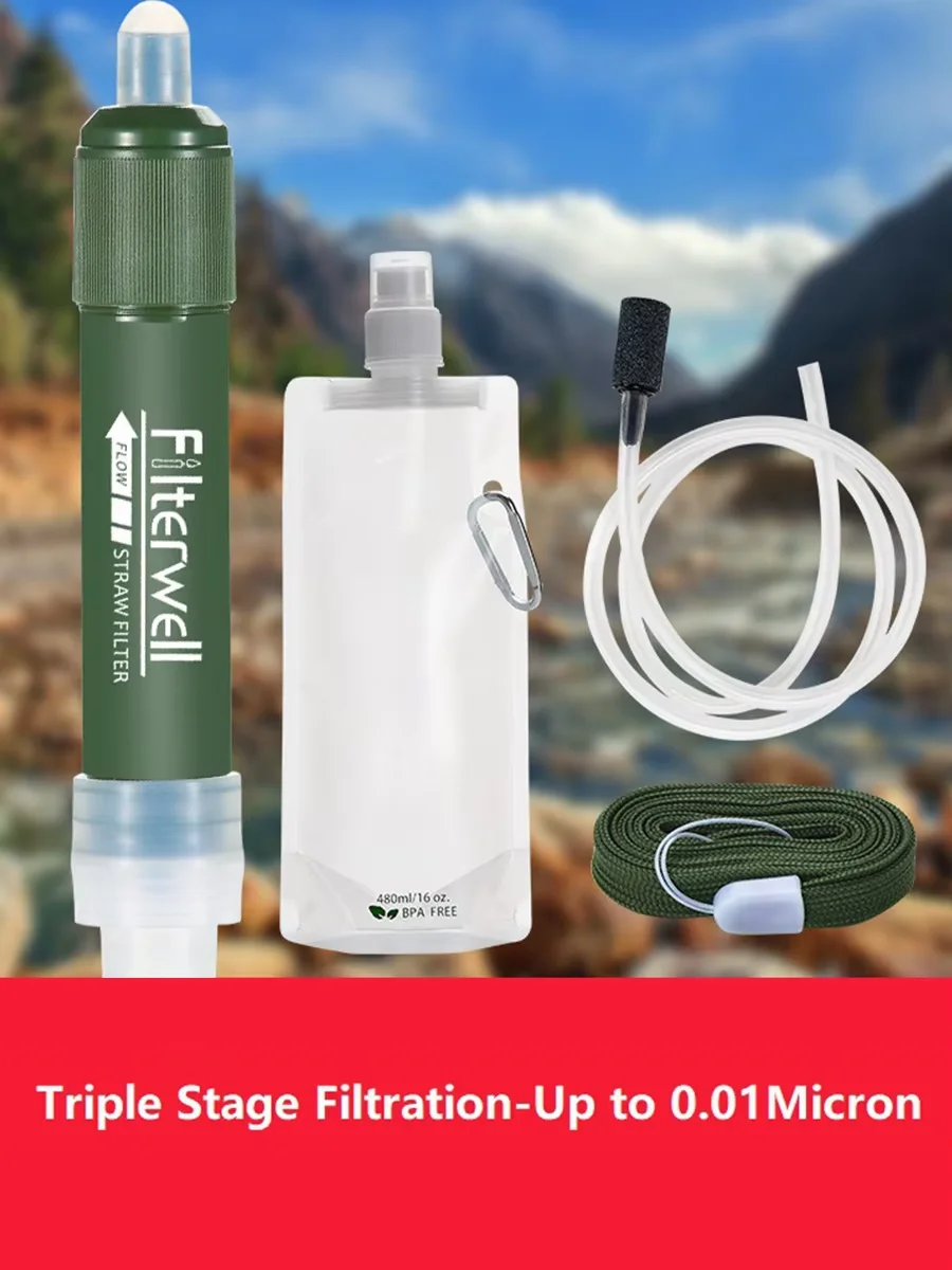Carbon fiber water purification straw for camping AZ: Portable and efficient Tpcarbon filtration straw for survival