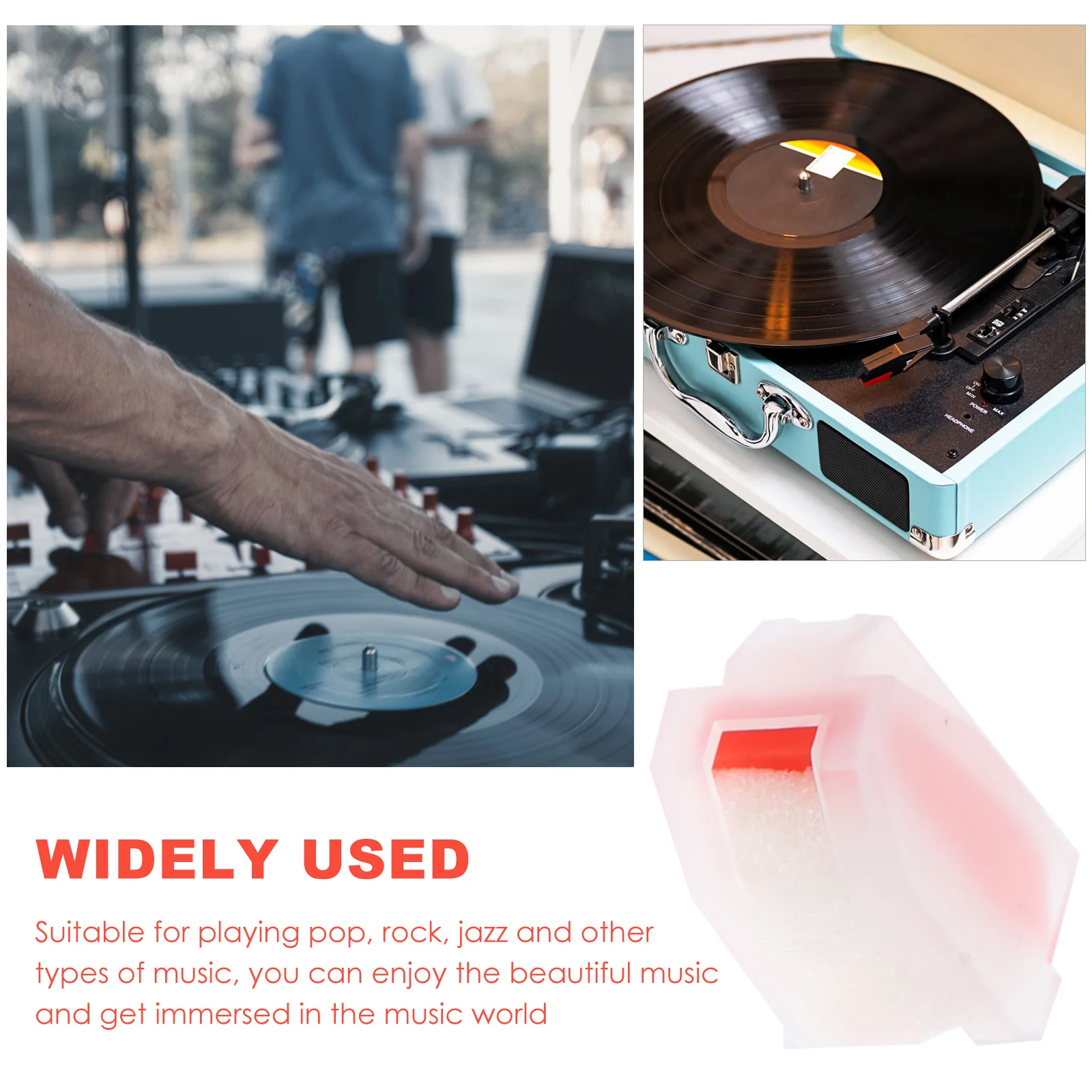 

5pcs Stylus Needles Plastic Durable Universal Turntable Replacement High Compatibility Sound Quality Restoration Record