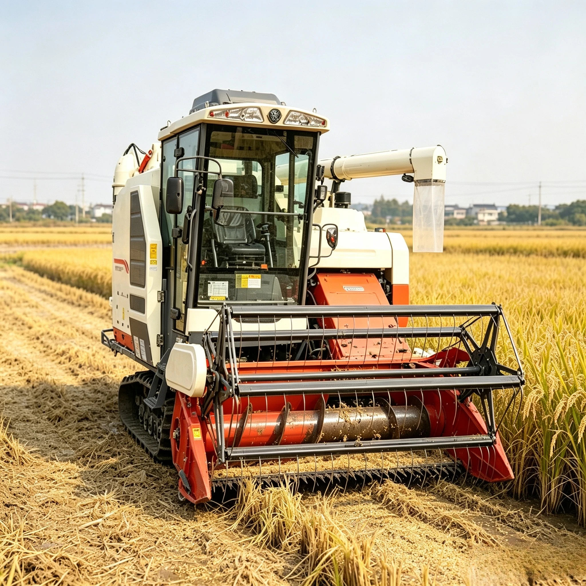 Farming Agriculture Video - Mietitrebbiatrice semovente per grano, macchina agricola