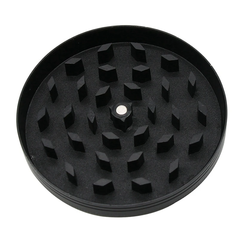 Grinder For Large Black 3.0 Inch Big 4 Layers, Spice Grinder, Food Mill Zinc Alloy Smooth Grinding