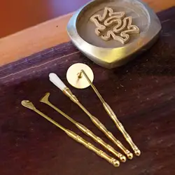 4 Pieces Incense Making Set Incense Ash Press Chinese Incense Powder Press Making Set for Festivals Meditation Yoga Party