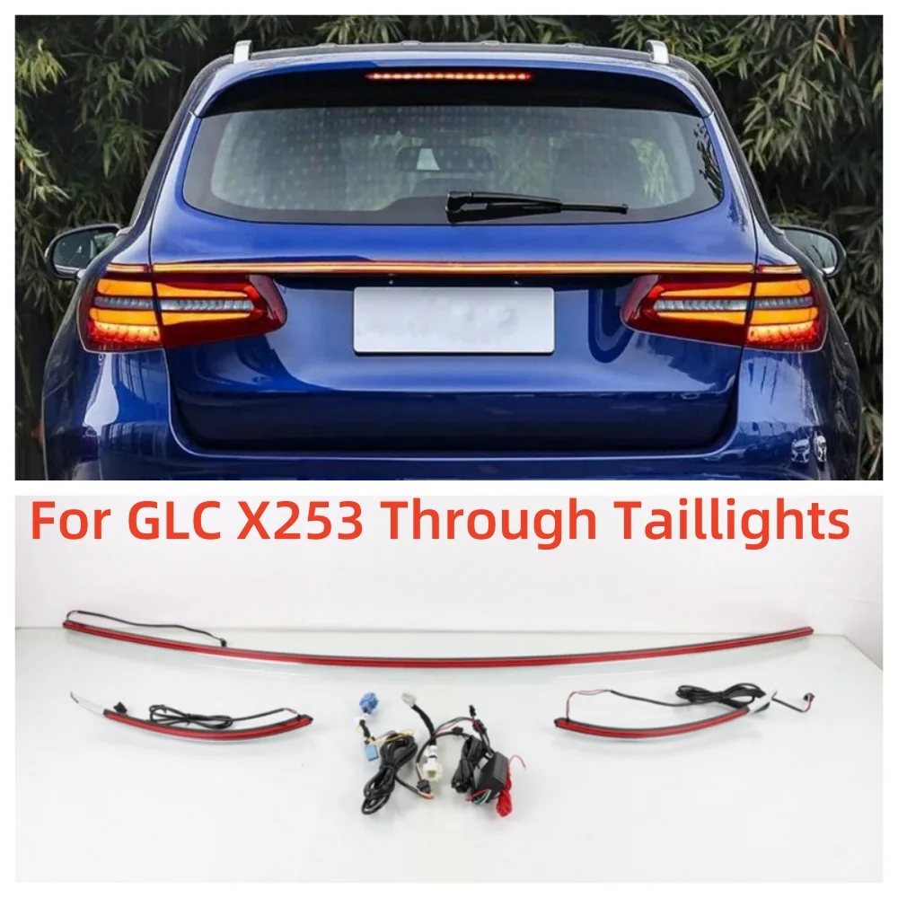 Fit for GLC X253 through taillights Rear Fog Lights Bumper Brake Lights Turn Signals Reverse high Brightness Scrolling Lights