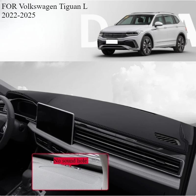 FOR Volkswagen Tiguan L‌ 2022-2025 Car Dash Mat Dashmat Dashboard Mat Cover Sun Shade Dash Board Cover Carpet  Accessories