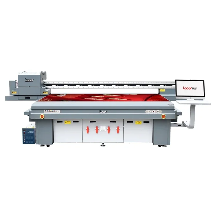 Locor big size large format UV 2513 LED curing flatbed printer Ricoh Gen5 Gen6 head price