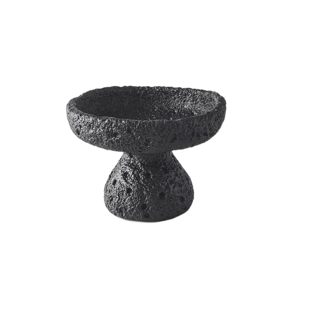 

Concrete Texture Cement Incense Burners with 9 Holes Moon Surface Design Incense Stick Stand Decorative Multi-functional