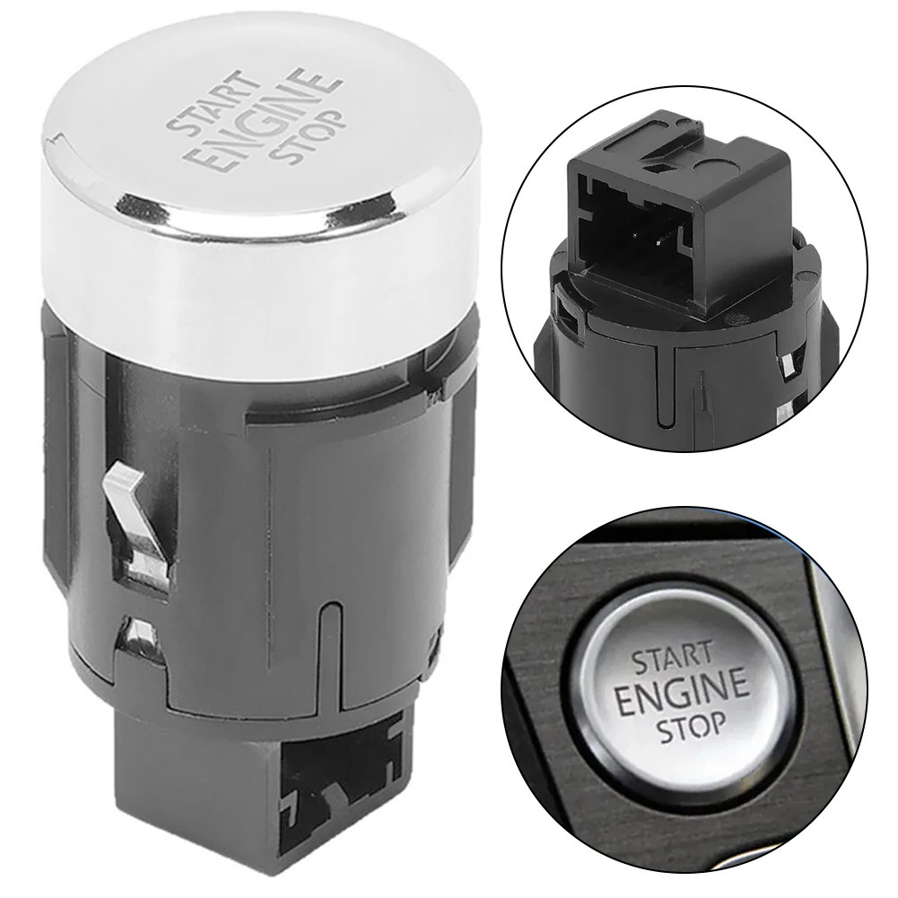 Car Start Button Aluminum Start Switch As Shown In The Figure Aluminum Button Performance Enhancement User-friendly Installation
