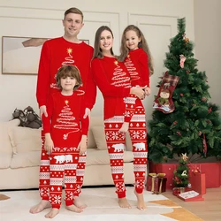 New Year's Christmas Matching Family Pajamas 2025 Mother Father Kids Baby Boy Girl Outfits Pyjamas Xmas Family Look Clothes Set