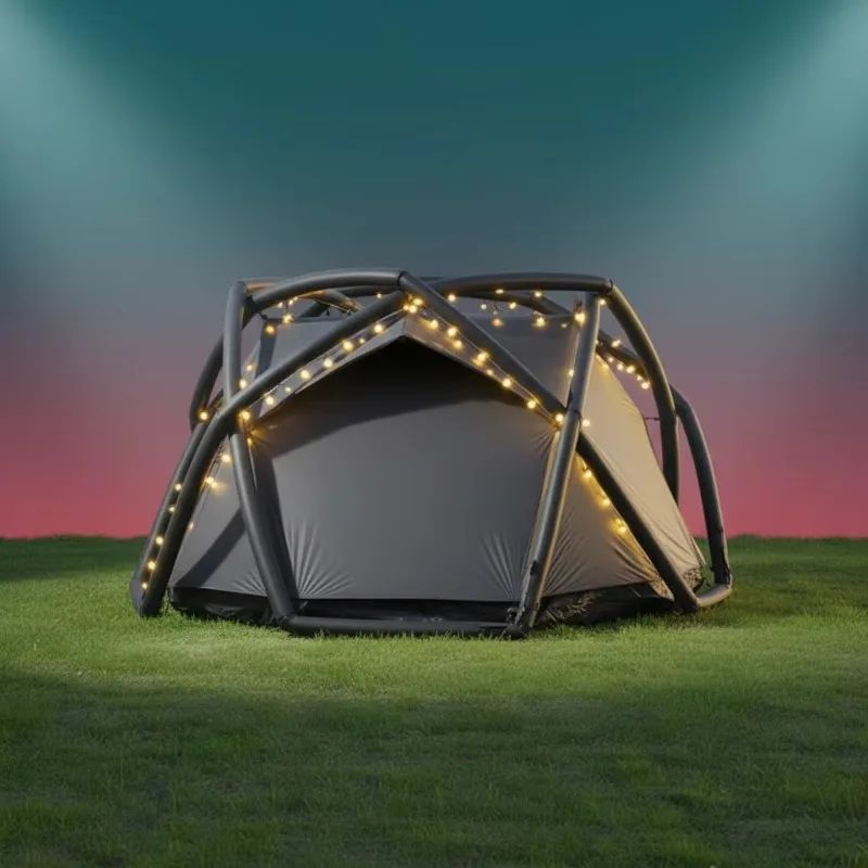 Ultra-Lightweight Four-Season Rainproof Double-Layer Camping Tent UV-Resistant Durable Oxford Fabric Easy Setup for Outdoor