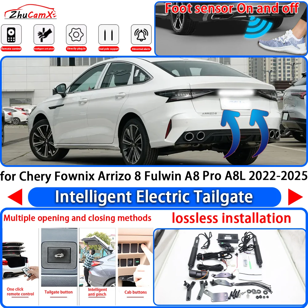 for Chery Fownix Arrizo 8 Fulwin A8 Pro A8L 2022-2025 OEM Power Liftgate Trunk Electric Suction Tailgate Tail Gate Lift Strut