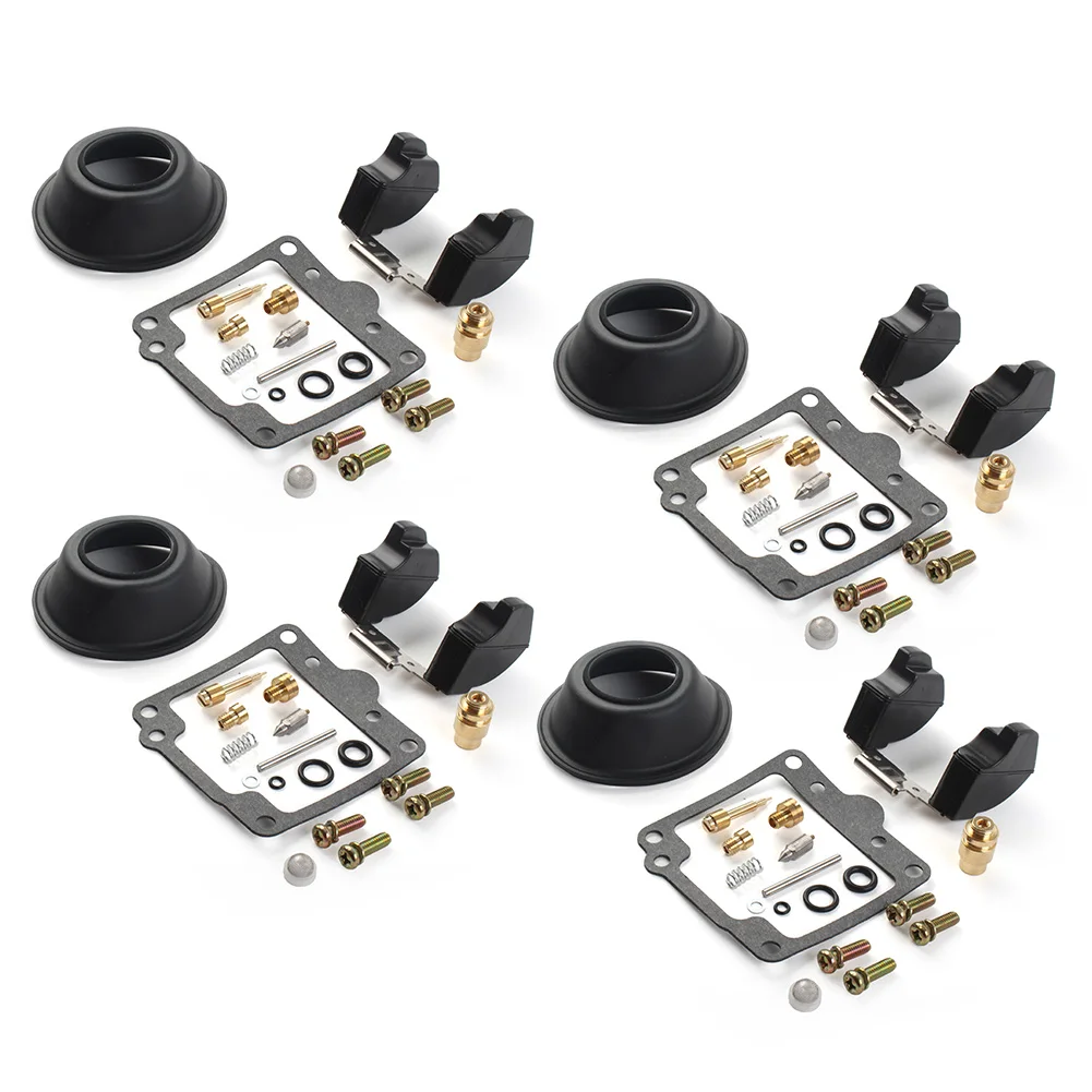 Motorcycle Carburetor Repair Kit Diaphragm Float 4 Sets For Suzuki GS550 GS550M GS550T GS550E/L