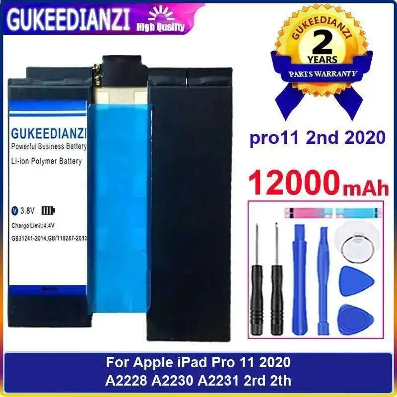

Tablet Battery 12000Mah For Apple Ipad Pro 11 2020 A2228 A2230 A2231 2Rd 2Th Pro11 2Nd