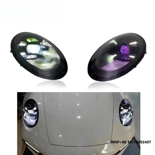 

SJC Car Accessories forPorsche 991.1 991.2 991 2012-2018 LED Headlight 'Laser Head Lights Plug and Play Upgrade to Matrix 992