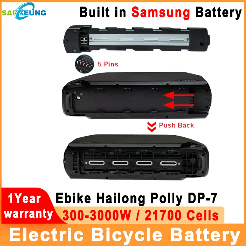 Hailong Max72V60Ah Electric Bicycle Battery 60V50Ah Lithium Battery 48V30Ah/52V40Ah Battery Pack 36V 300-3000W High-power Motor