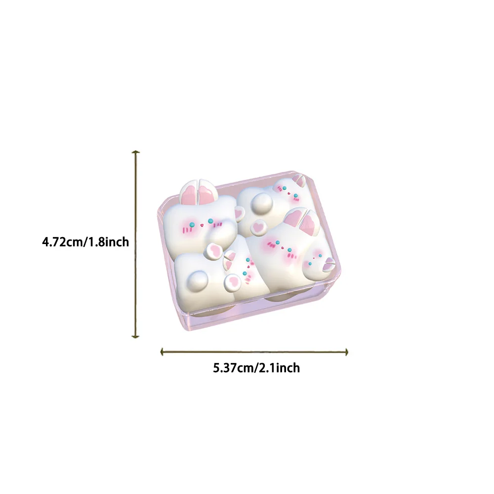 50pcs Creative Pudding Rabbit Treasure Cute pink sticker Graffiti Decoration Handcase Laptop Case Adhesive Graffiti Sticker