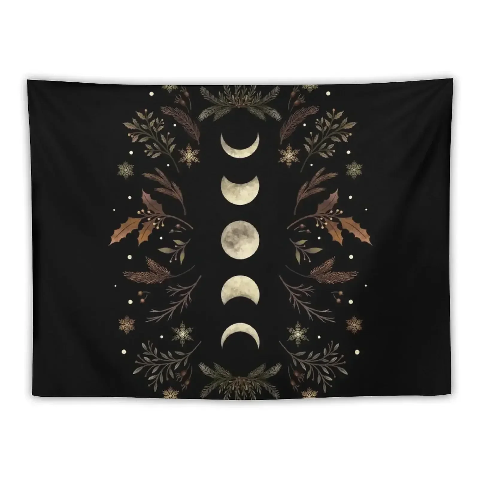 

Moonlit Garden-Winter Brown Tapestry Decorations For Your Bedroom Bedrooms Decorations Tapestry