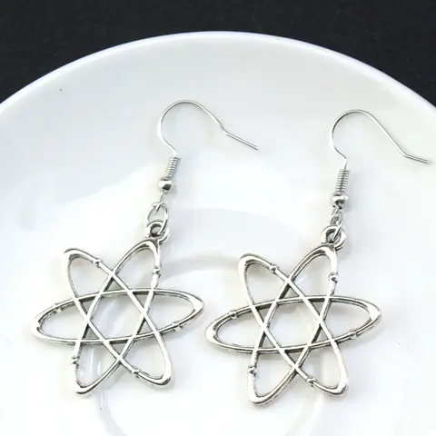 Personality Microscope Molecular Gene Dna Scientist Biochemistry Teacher’S Day Gift Creative Science Earrings