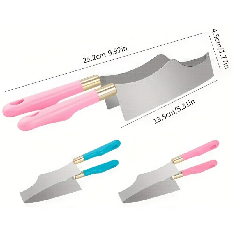 1pc Stainless Steel Cake Slicer & Triangle Cutter Tool - for Home Baking, Bakeries, Professional Pastry Chefs -Baking Tools