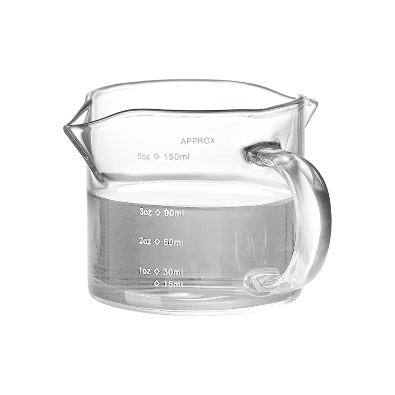 Glass Measuring Cup Measure Jugs Double Spouts Drinkware Heat Resistant Mixing Mug for Party Coffee Bar