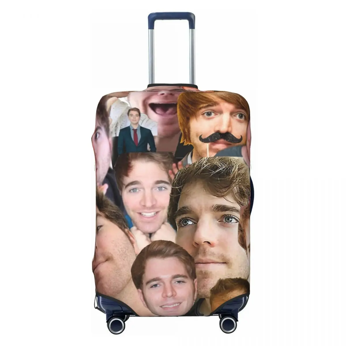 Shane Dawson Collage Print Luggage Protective Dust Covers Elastic Waterproof 18-32inch Suitcase Cover Travel Accessories