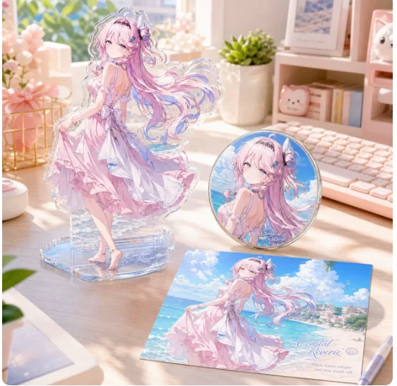 Anime Wuthering Waves Denia Acrylic Stand Figure Model Plate Cosplay Collection Desktop Decor Gifts XYZ