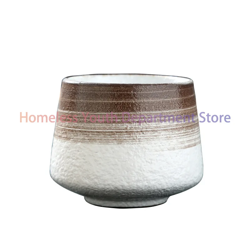 Ceramic Cup Vintage Coarse Pottery Coffee Cup Household drinking single cup cooking tea cups around the stove