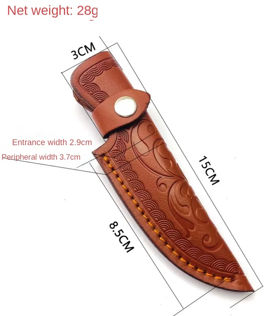 High Quality Material Cowhide Knifes Leather Case Household Home DIY Knife Accessories Tool Parts Supplies For Fixed Blade Knife