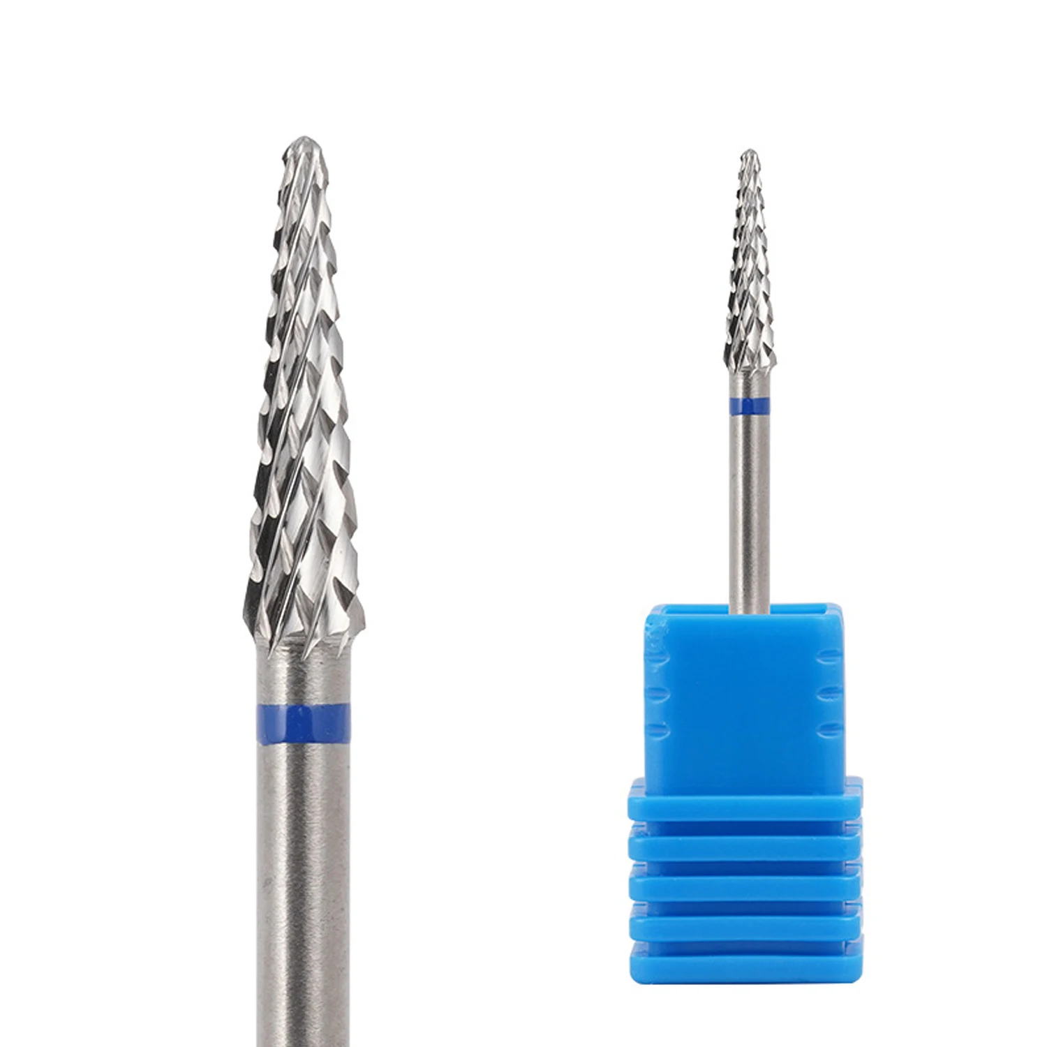 1pc Nail Drill Bits Set for Acrylic Nails, 3/32" Shank Tungsten Steel Tapered Shape Nail Drill, Professional Carbide Tungsten Dr image 3
