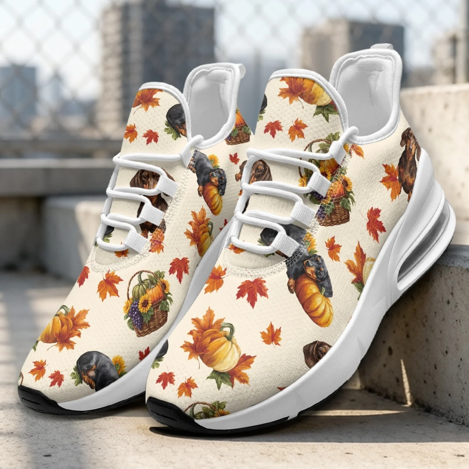 PENSTROLL Autumn Dog Comfortable Women's Sneakers for Womens Running Mesh & EVA Casual Sneakers Walking Sport Shoes