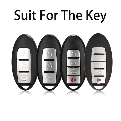 Imagen 2 del producto Para Nissan Altima TEANA cubierta de llave de coche modelo de coche para Leaf Micra Qashqai J10 X Trail T32 Versa Note Patrol accesorios de cubierta de llave