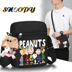 Snoopy Shoulder Bag for Women Diagonal Crossbody Backpack Chest Bags Girl Casual Handbag Wallet Mobile Phone Waist Pack Y2k Gift