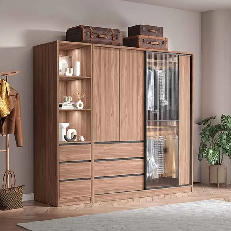 Drawer Storage Men Wardrobes Luxury European Wood Organizer Apartment Wardrobes Clothes Living Room Rangement Chambre Furniture