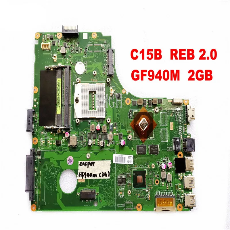 K56L C15B Genuine Original Motherboard  for PEGATRON Motherboard C15B REV 2.0 GF940M 2GB  Tested 100% Good Free Shipping