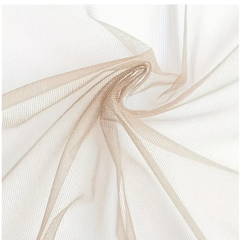 

1-yard unisex net, for wig making etc., breathable, elastic, brown/dark. Wig supplies, natural look, elastic n