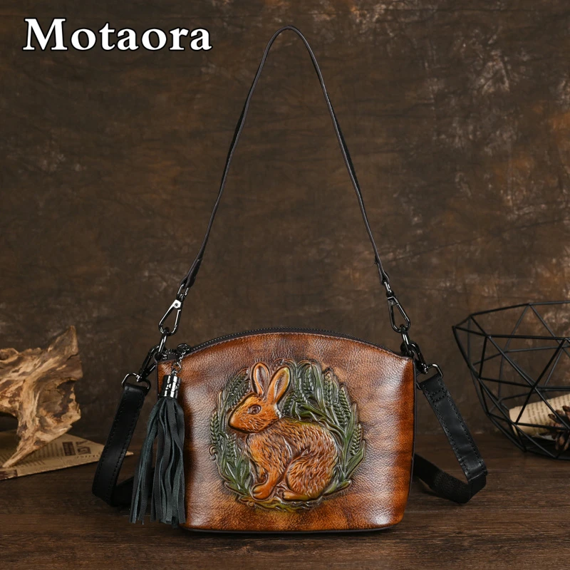 

MOTAORA Bags For Women Trend 2025 New Genuine Leather Shoulder Bag Crossbody Designer Luxury Woman Middle-aged Mother's Handbags