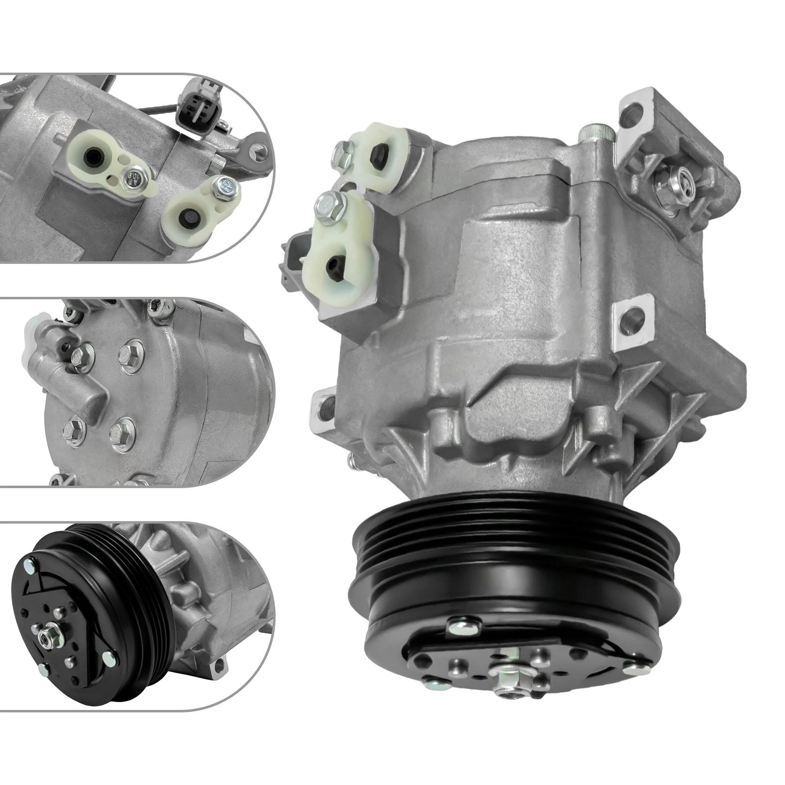 Air Conditioning Compressor with Clutch for Toyota Echo 1.5L 2000 2001 2002 2003 2004 2005, OEM CO 11063AC C1879R 140709C