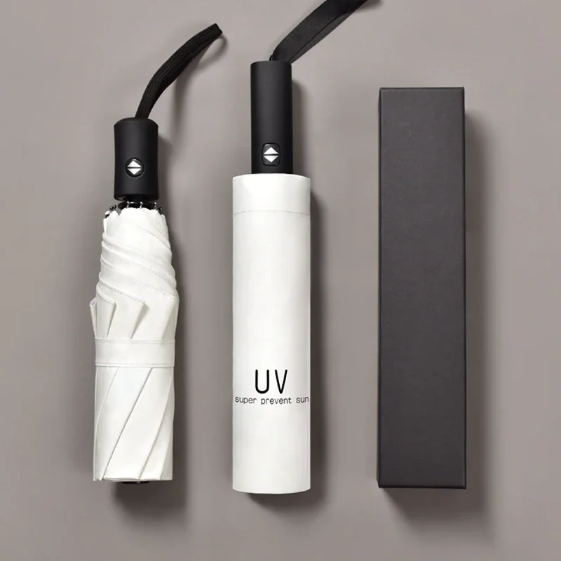 Chinese Automatic Umbrella Luxury Windproof Resistant Black Umbrella Reinforced Folding Paraguas Hombre Sunscreen Appliance
