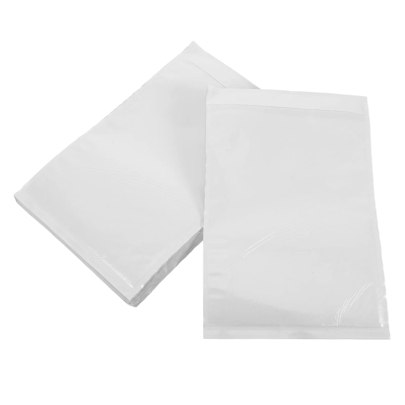 100 Pcs Packaging Bags Self-adhesive Packing List Envelopes Polybags Shipping Clear Mailing Label Pouch or Transparent Holders