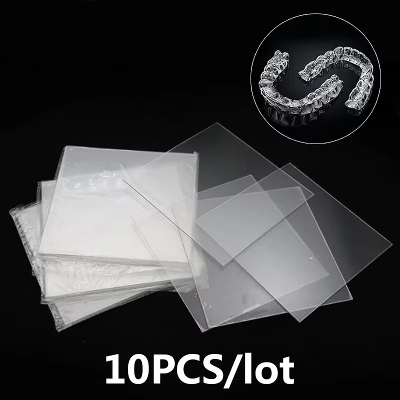 10PCS/lot Dental Orthodontic Splint Retainer Vacuum Forming Sheet Soft/Hard Plastic 1.0/2.0mm Dentistry Thermoforming Material