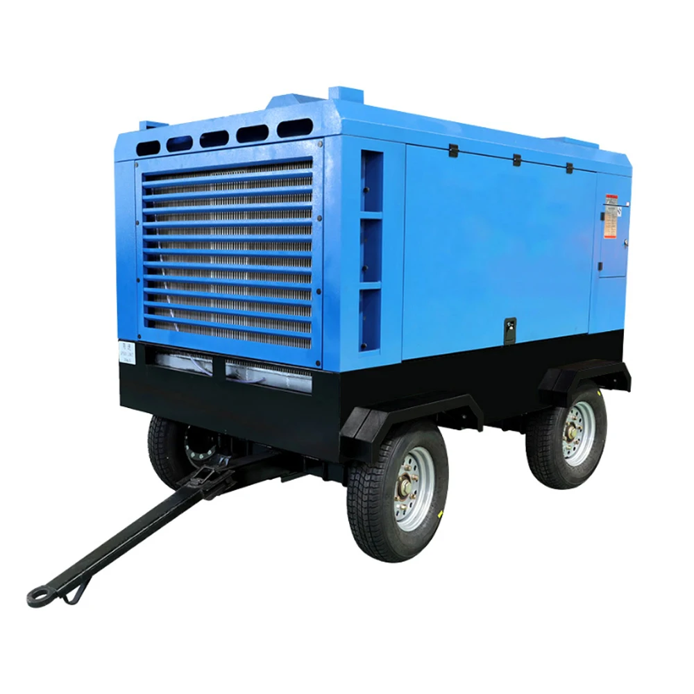 

535CFM 15bar 140kw Diesel Engine Portable Air Compressor Mobile Diesel Compressor