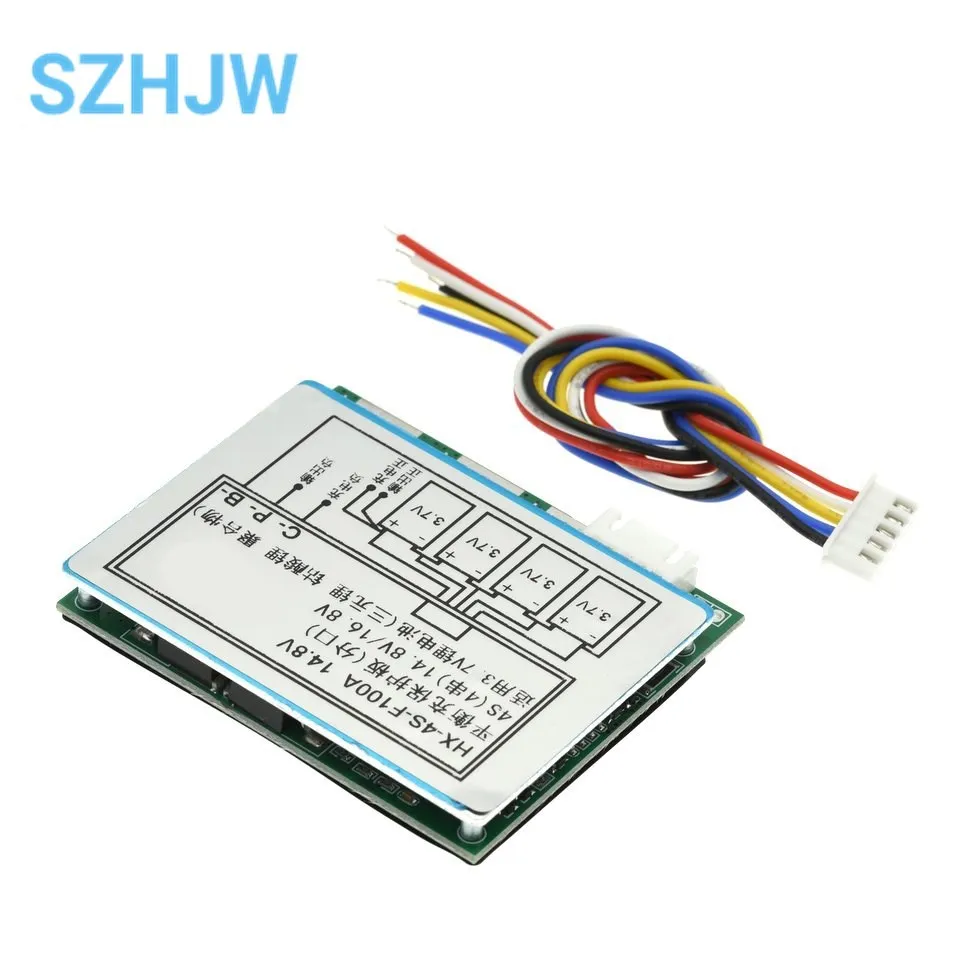 Three-string Four-string 12.6V 14.8V Lithium Battery Protection Board 3S 4S Series 11.1V Polymer 12V 100A Split Belt Equilibrium