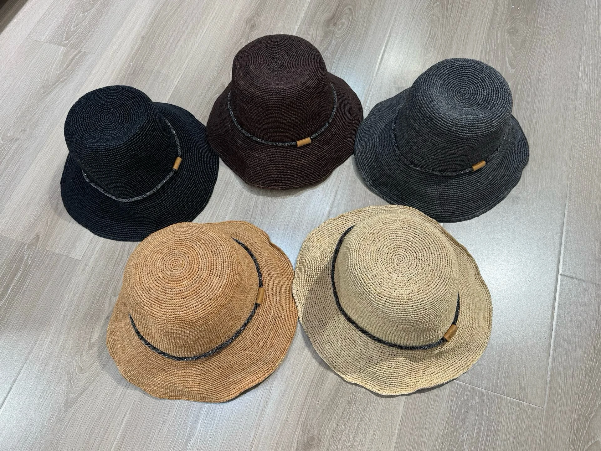 

Весенне-летняя женская плетеная шляпа Rfia St: защита от солнца, повседневная, универсальная, модная, с круглой тульей, для путешествий