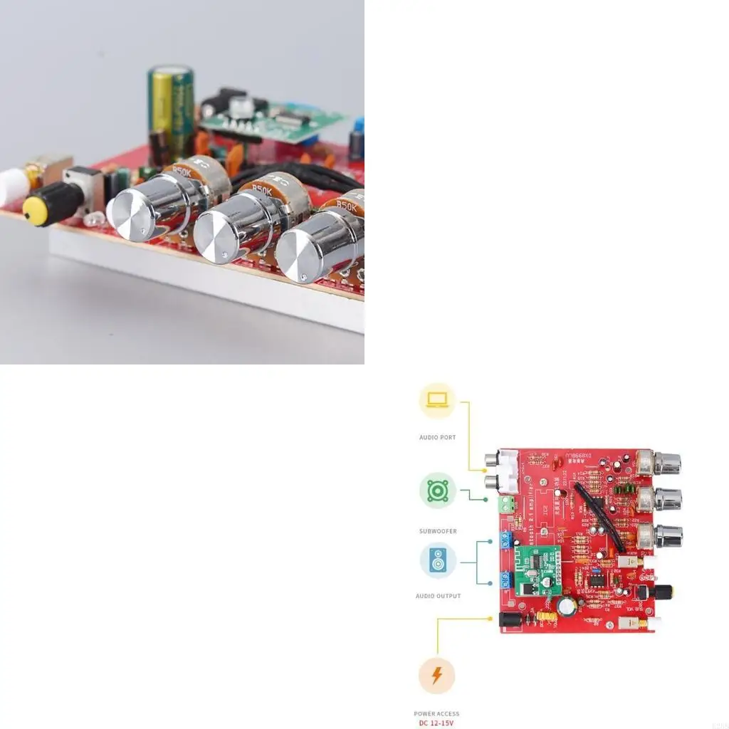 

2.1 Канал Bluetooth-совместимый с цифровой платой усилителя DC12-15V 80WX3 Digital усилитель