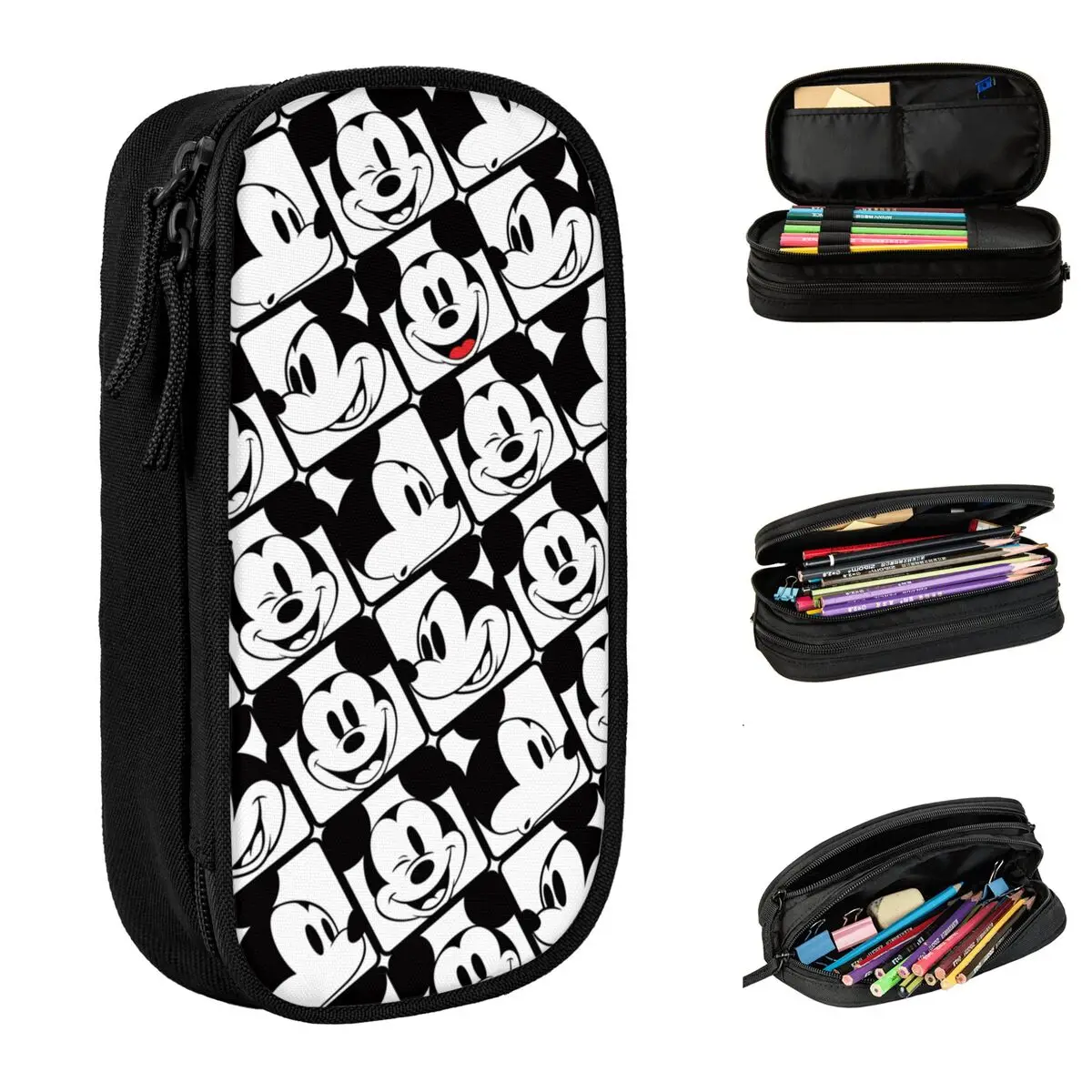 

Mickey Mouse Pencil Cases New Pen Box Bag Girls Boys Big Capacity School Supplies Cosmetic Pencilcases