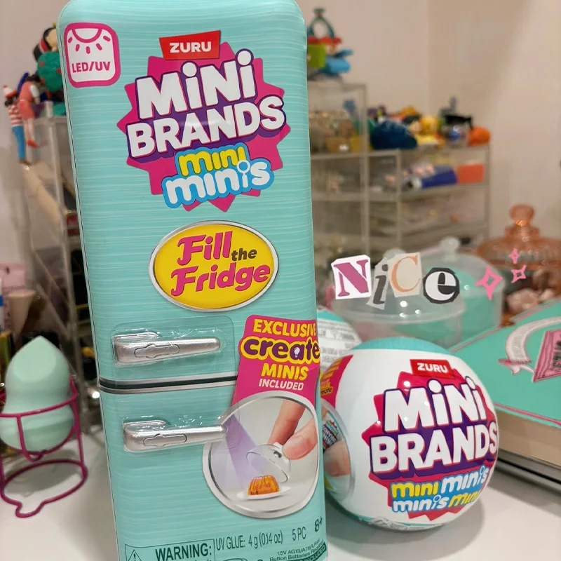 Caja Misteriosa Zuru, Mini Refrigerador Sorpresa, Huevo Ciego Coleccionable, Micro Escena, Juguete de Bola para Bebés, Juego de Bricolaje, Regalo Exquisito