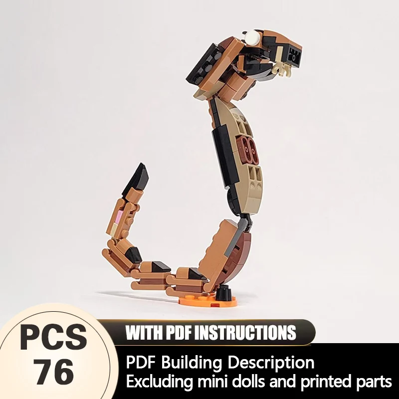 

Creators Animal Series Model MOC Building Bricks Poisonous Naja Modular Technology Gifts Holiday Assemble Children Toys Suit